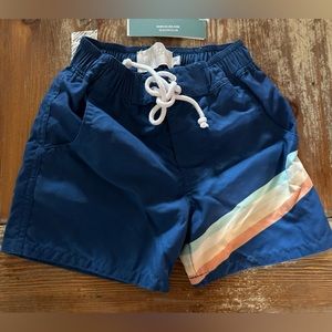 Well Dressed Wolf Omi Jo Kids Swimshorts Navy Stripe 2 SWB02 new without tags